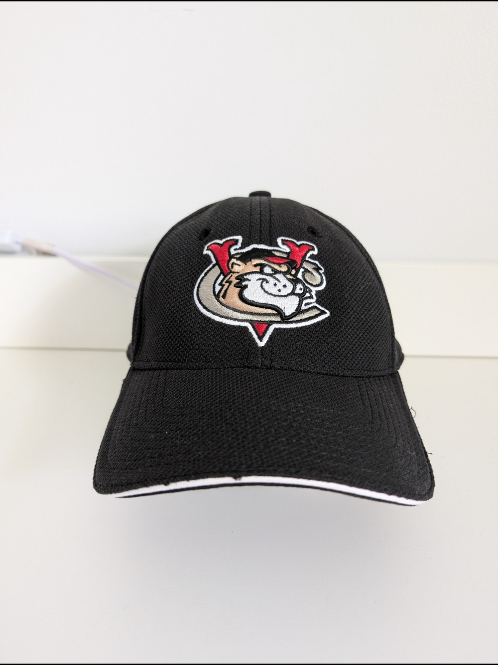 Tri-City Valley Cats New Era Black Performance Fitted Baseball Cap S/M